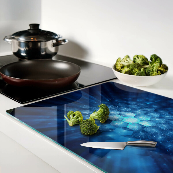 Schneidebrett Blaue Lichtstrahlen