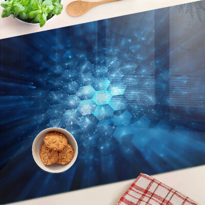 Schneidebrett Blaue Lichtstrahlen