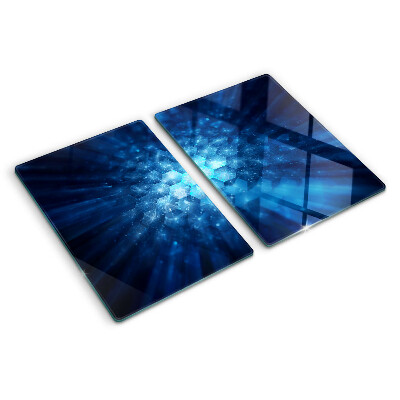 Schneidebrett Blaue Lichtstrahlen