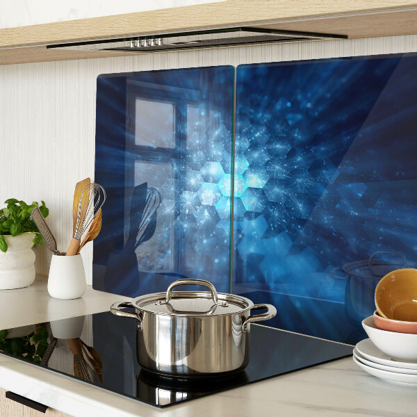 Schneidebrett Blaue Lichtstrahlen