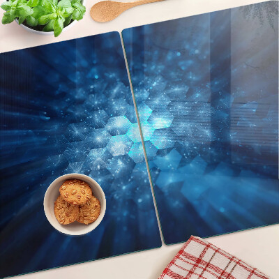 Schneidebrett Blaue Lichtstrahlen