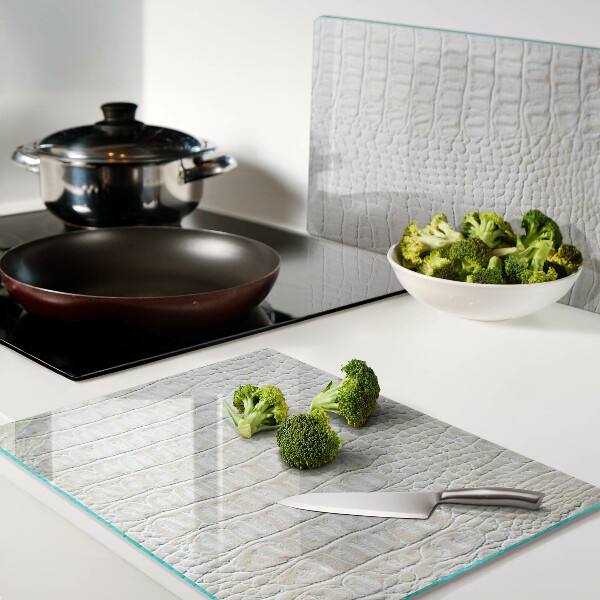 Schneidebrett Krokodilledermuster