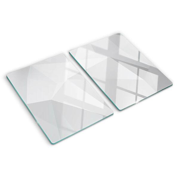 Glas schneidebrett Geometrische Formen in Grautönen