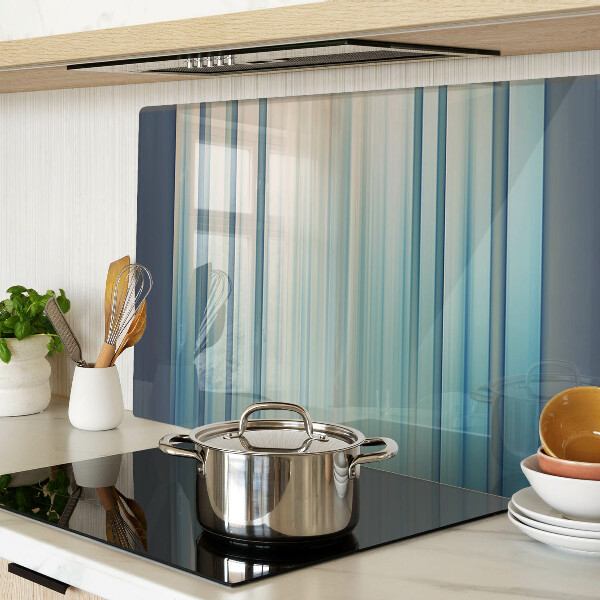 Glas schneidebrett Abstrakte Linien in Blautönen