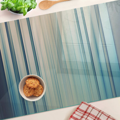 Glas schneidebrett Abstrakte Linien in Blautönen