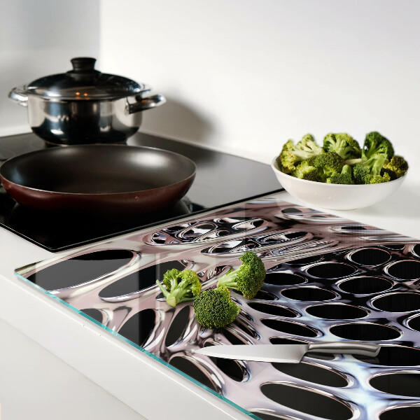 Schneidebrett mit abstrakter Netzstruktur