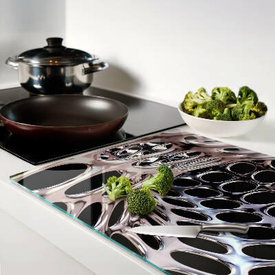 Schneidebrett mit abstrakter Netzstruktur