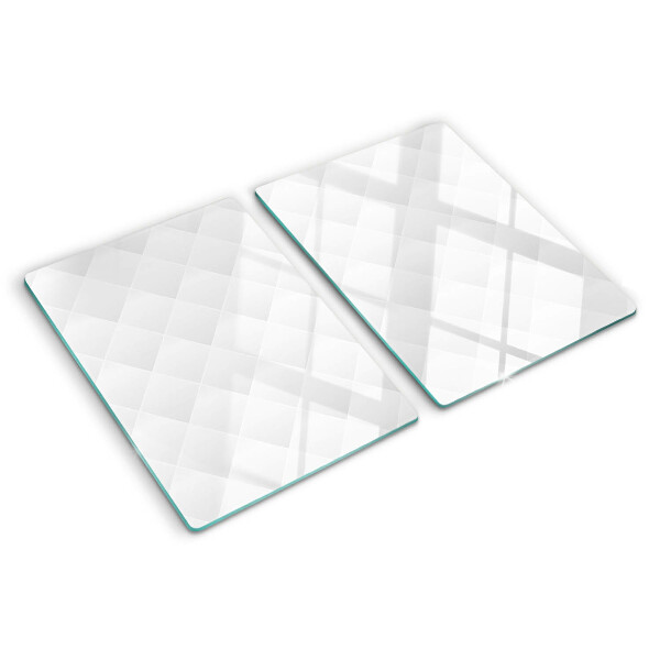 Glas schneidebrett Rautenmuster