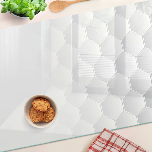 Schneidebrett mit sechseckigem Muster