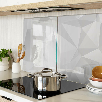 Schneidebrett glas Geometrie in Grautönen