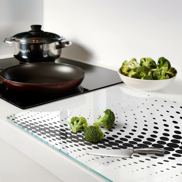 Schneidebrett mit Polka-Dot-Motiv