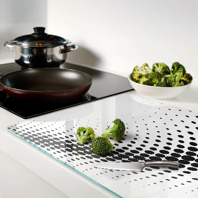 Schneidebrett Polka-Dot-Motiv