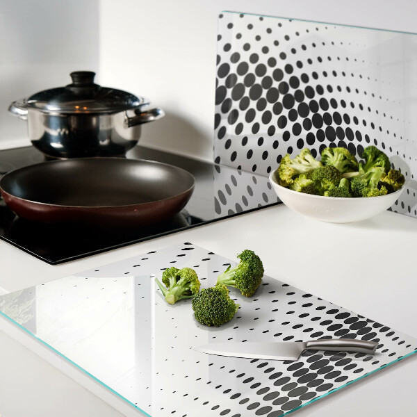 Schneidebrett mit Polka-Dot-Motiv