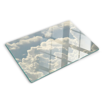Schneidebrett glas Wolken am Himmel