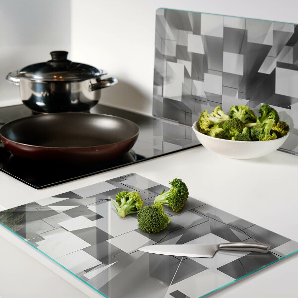 Glas schneidebrett Abstrakte geometrische Formen