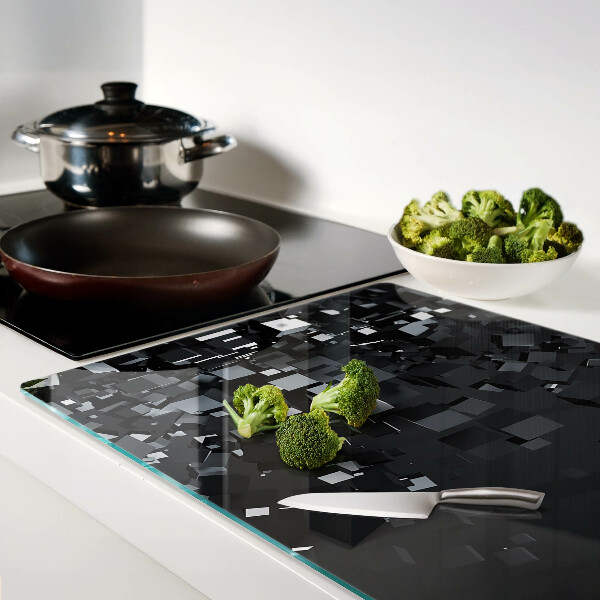 Schneidebrett Abstrakte schwarze Würfel