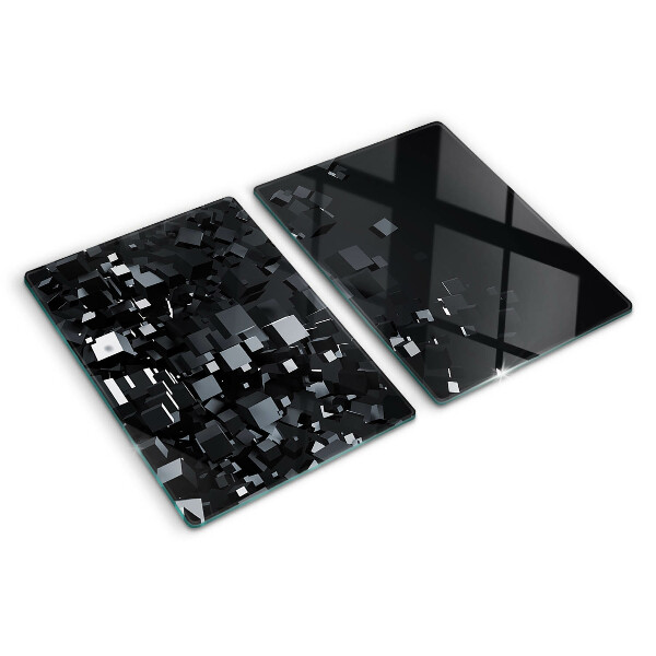 Schneidebrett Abstrakte schwarze Würfel