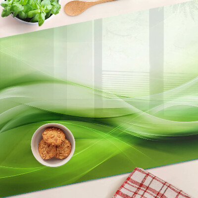 Glas schneidebrett Grüne Wellen und Farbverläufe