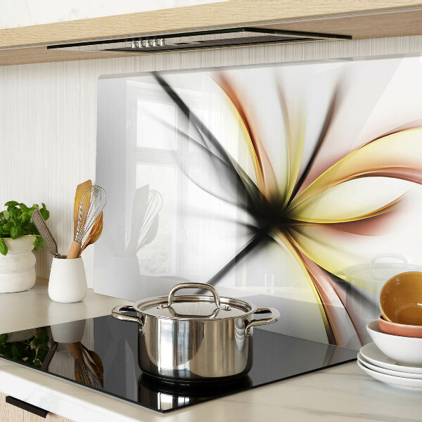 Schneidebrett Florales Abstraktum mit dynamischen Linien