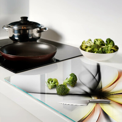 Schneidebrett Florales Abstraktum mit dynamischen Linien