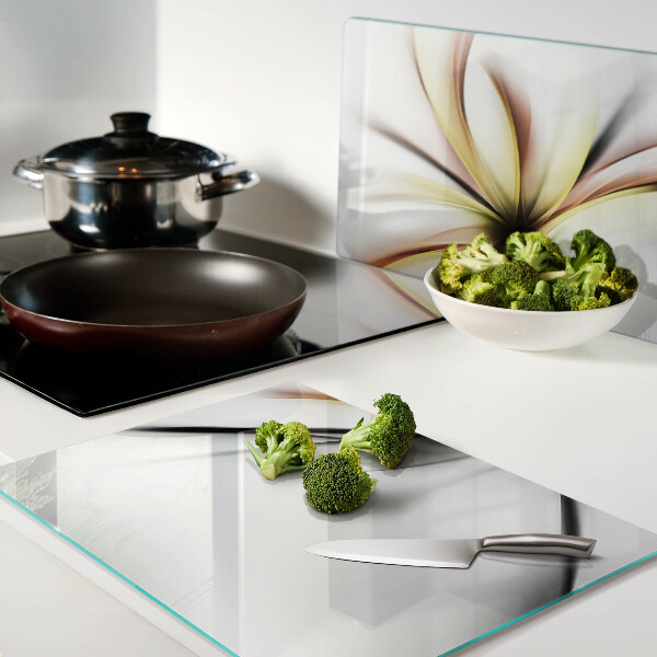 Schneidebrett Florales Abstraktum mit dynamischen Linien