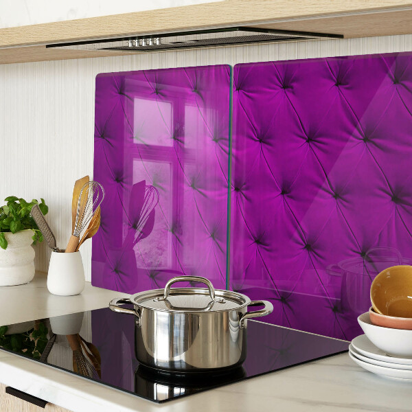 Schneidebrett mit lila Steppung