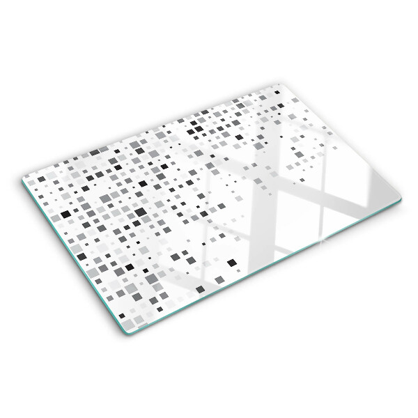 Glas schneidebrett Geometrische Muster in Grautönen