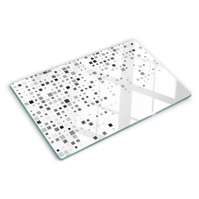 Glas schneidebrett Geometrische Muster in Grautönen