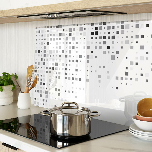 Glas schneidebrett Geometrische Muster in Grautönen