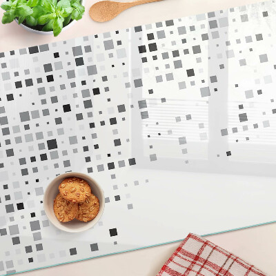 Glas schneidebrett Geometrische Muster in Grautönen