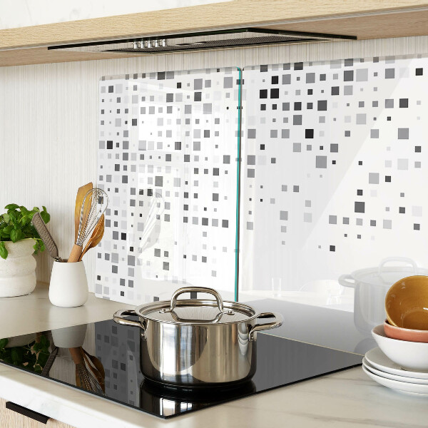 Glas schneidebrett Geometrische Muster in Grautönen