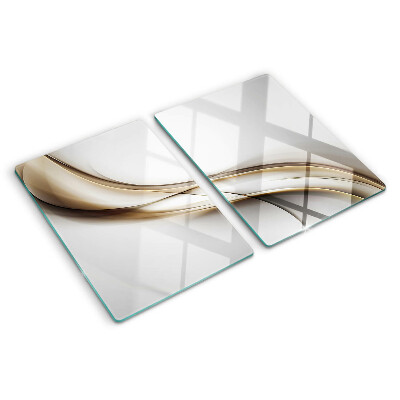 Schneidebrett Wellen in Beigetönen