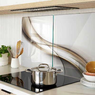 Schneidebrett Wellen in Beigetönen