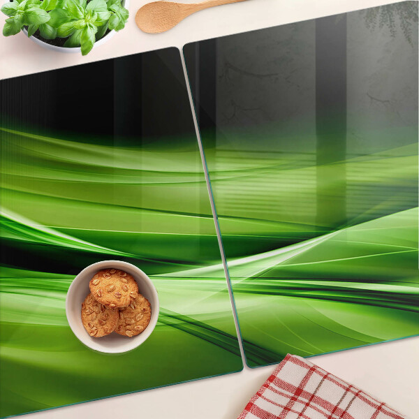 Schneidebrett Grüne abstrakte Wellen