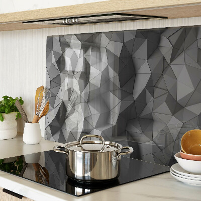 Glas schneidebrett Abstraktes geometrisches Muster in Grautönen