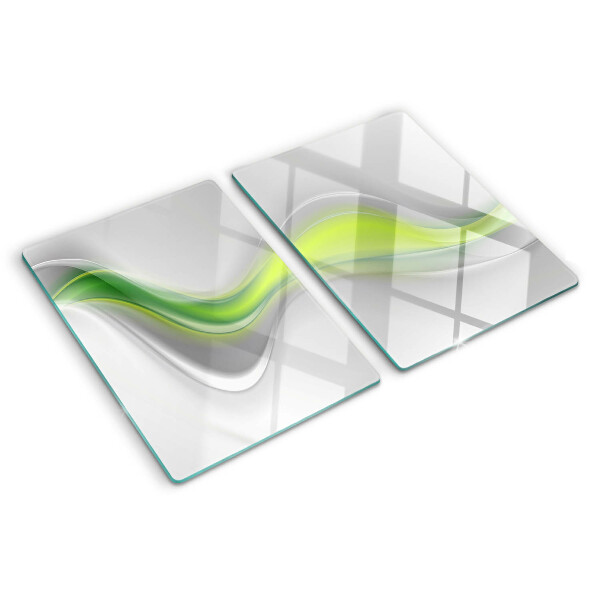 Schneidebrett Wellen in Grüntönen