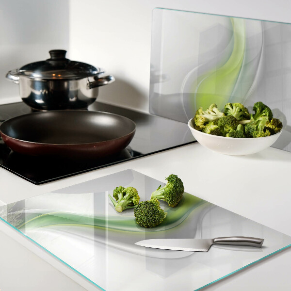 Schneidebrett Wellen in Grüntönen