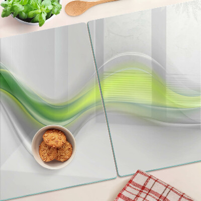 Schneidebrett Wellen in Grüntönen