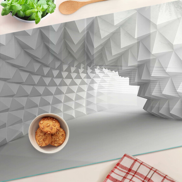 Schneidebrett glas 3D-geometrisches Muster