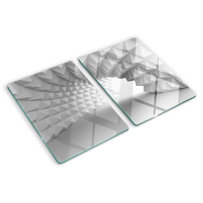 Schneidebrett glas 3D-geometrisches Muster