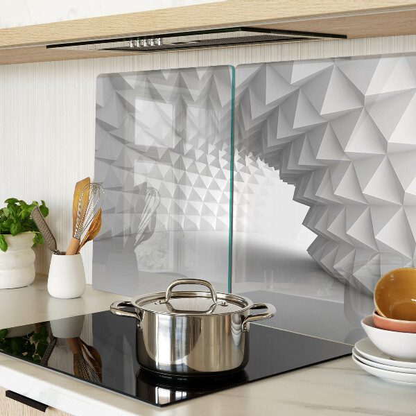 Schneidebrett glas 3D-geometrisches Muster