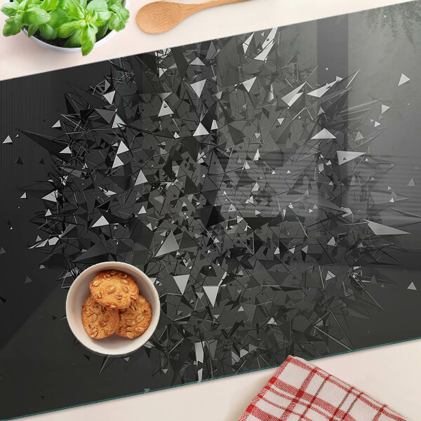 Glas schneidebrett Abstraktes geometrisches Muster