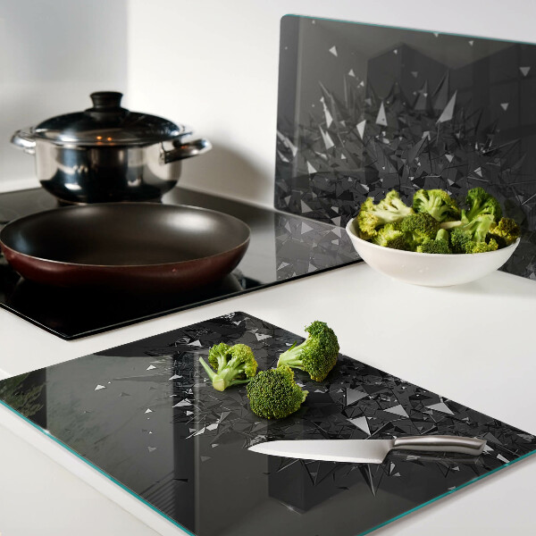 Glas schneidebrett Abstraktes geometrisches Muster