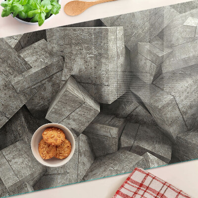 Schneidebrett mit abstraktem geometrischem Muster