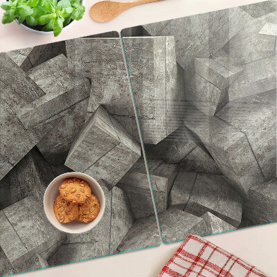 Schneidebrett mit abstraktem geometrischem Muster