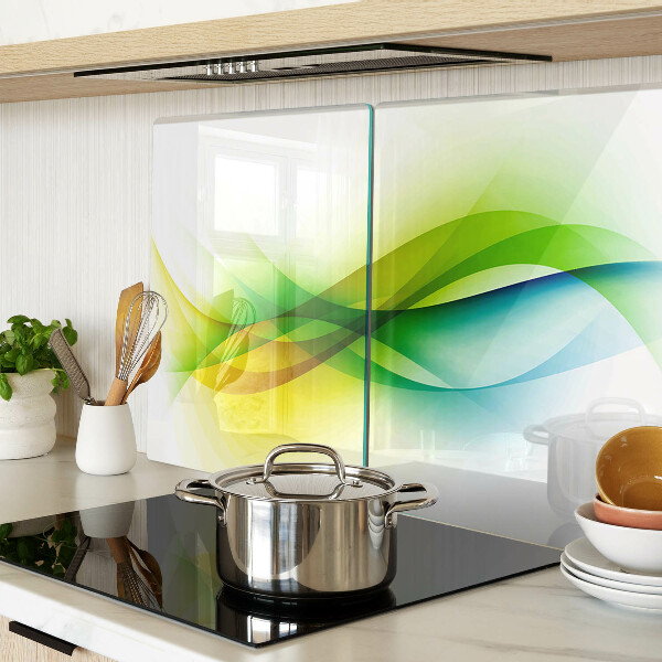 Schneidebrett glas Abstrakte Farbwellen