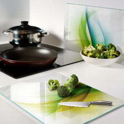 Schneidebrett glas Abstrakte Farbwellen