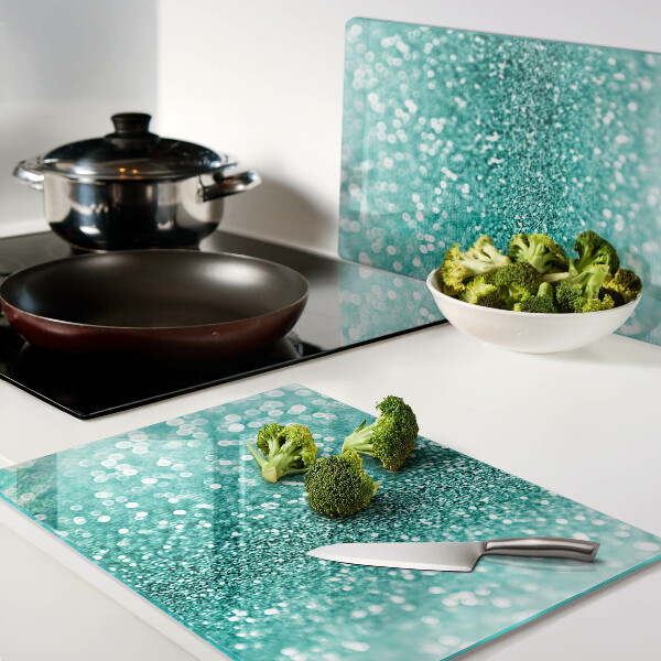 Schneidebrett Funkelnder türkisfarbener Glitzer