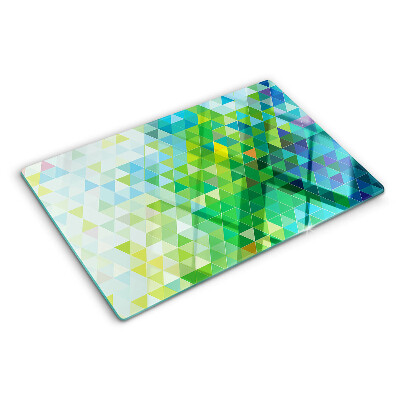 Schneidebrett Die Geometrie farbiger Dreiecke