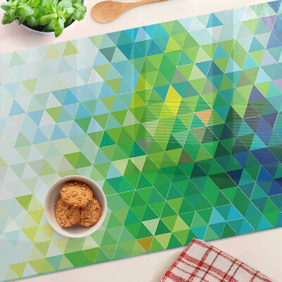 Schneidebrett Die Geometrie farbiger Dreiecke